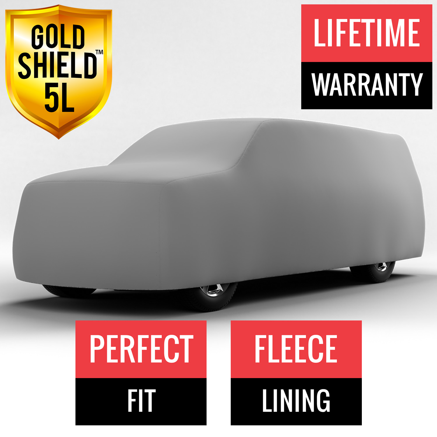 Gold Shield 5L - Car Cover for Isuzu Pickup 1995 Regular Cab Pickup 2-Door Long Bed with Camper Shell