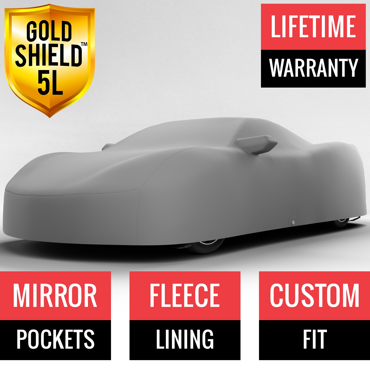 Gold Shield 5L - Car Cover for Chevrolet Corvette Z06 2020 Convertible 2-Door with HIGH Wing Spoiler