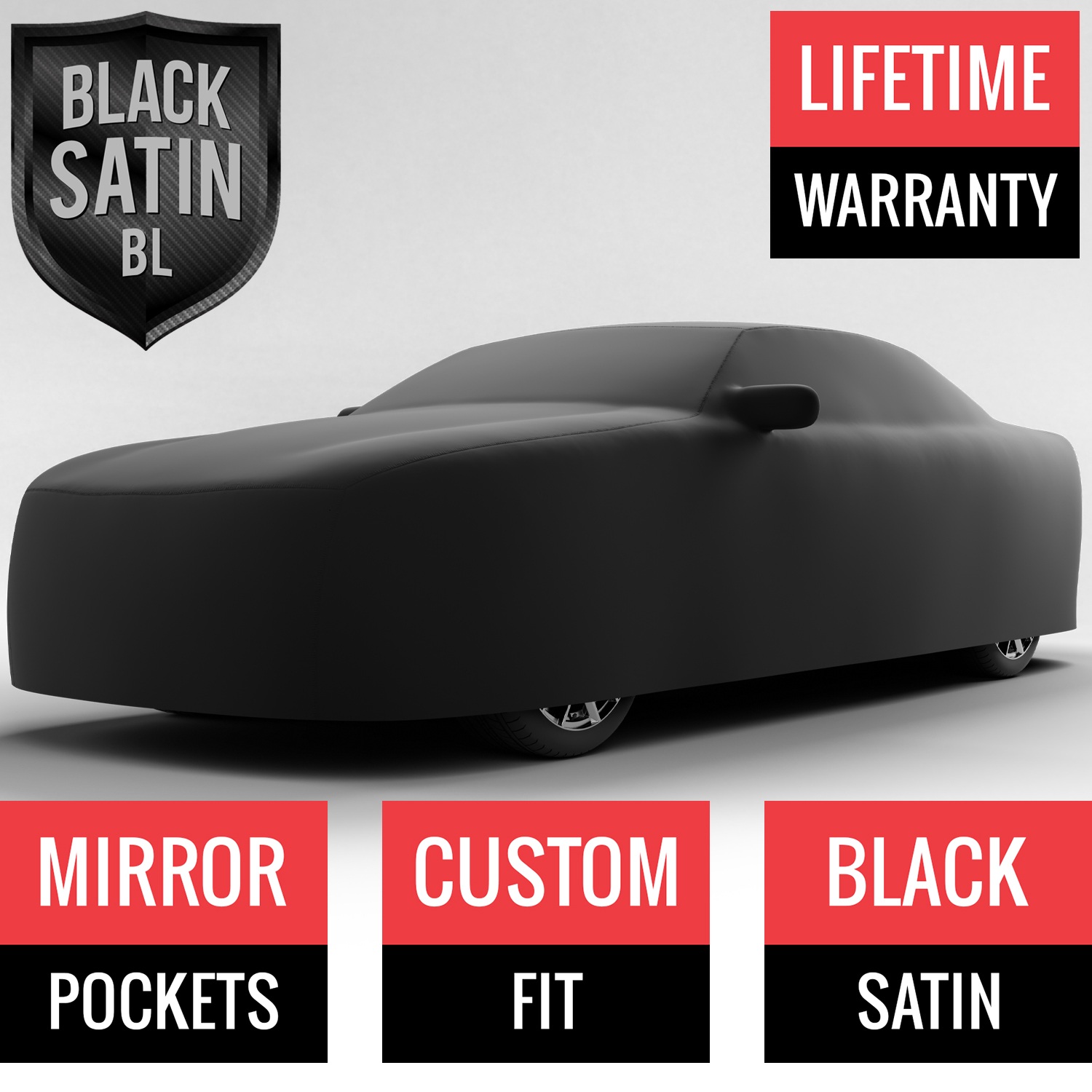 Black Satin BL - Black Car Cover for Dodge Charger 2010 Sedan 4-Door