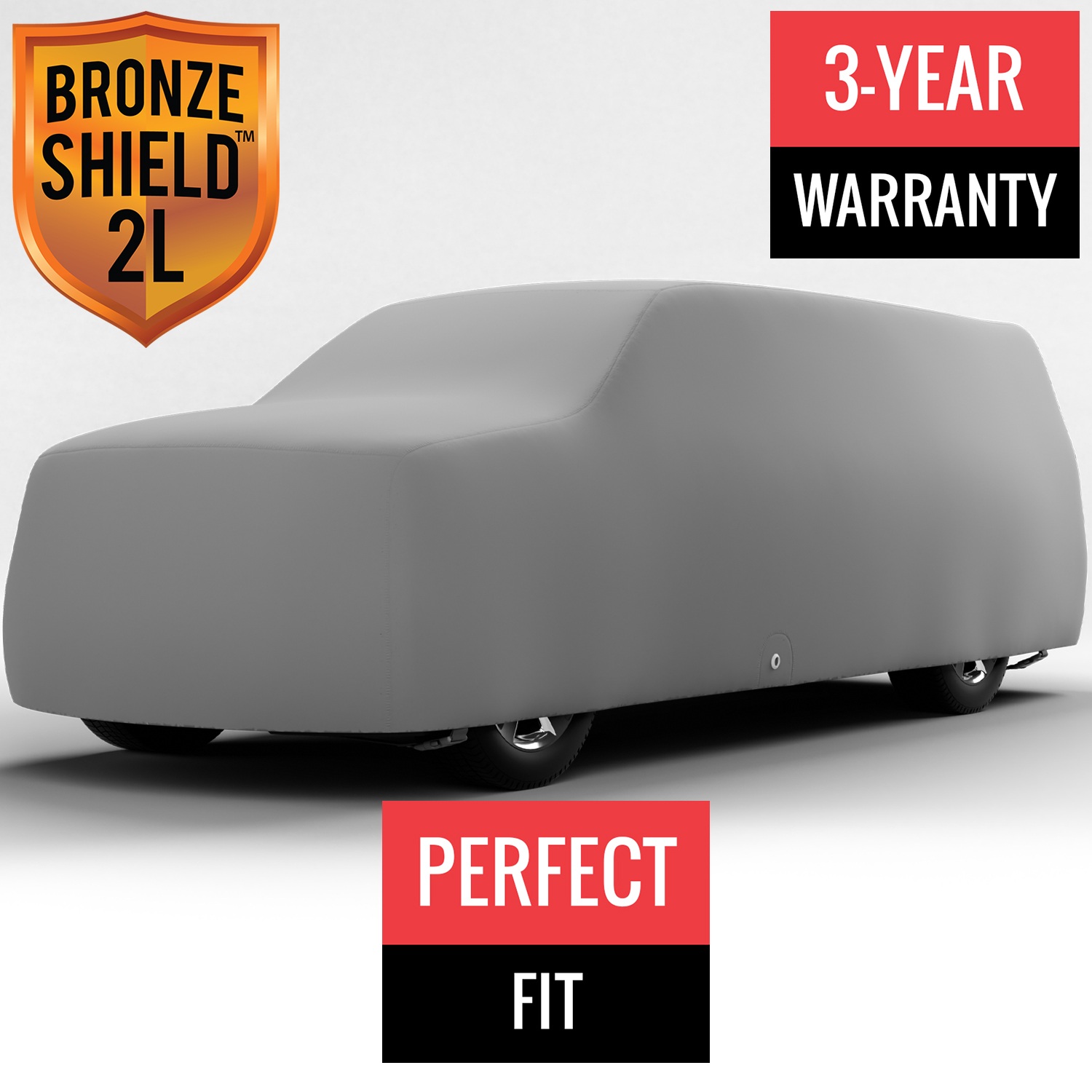 Bronze Shield 2L - Car Cover for Chevrolet K1500 1993 Regular Cab Pickup 8.0 Feet Bed with Camper Shell