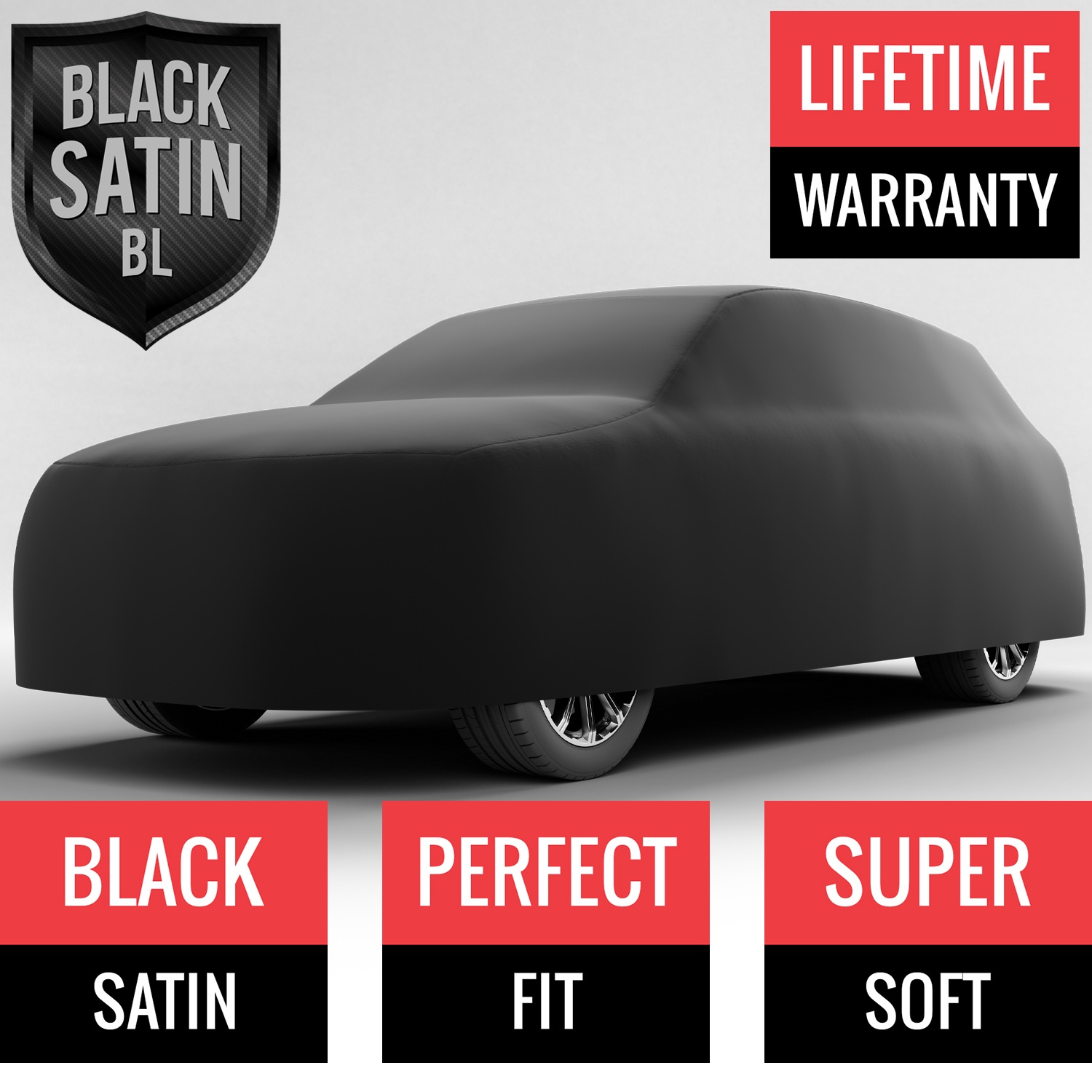 Black Satin BL - Black Car Cover for BMW XM 2024 SUV 4-Door