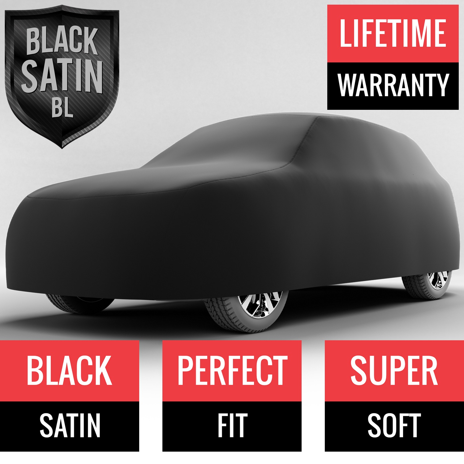 Black Satin BL - Black Car Cover for Nissan NV200 2016 Mini Van