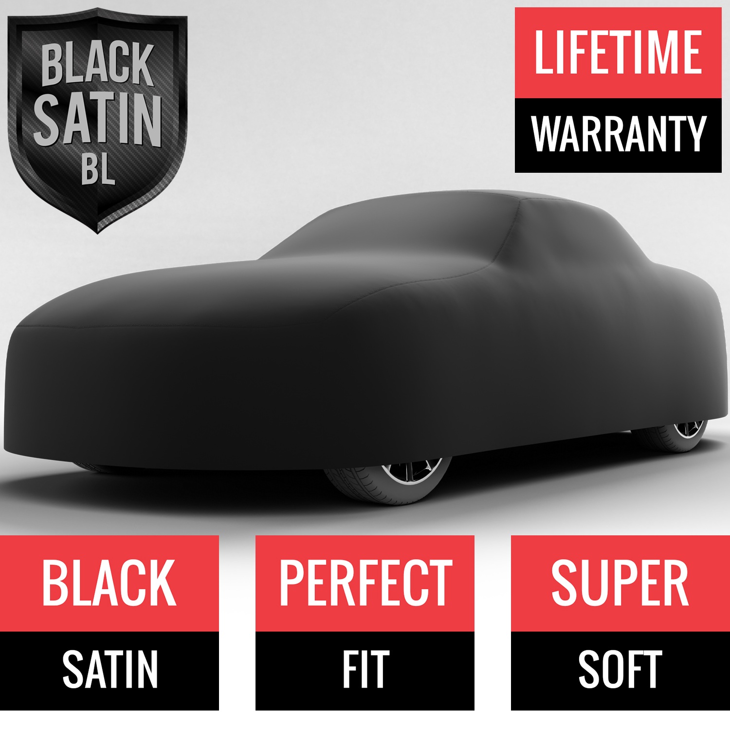 Black Satin BL - Black Car Cover for Porsche 911 1991 Coupe 2-Door