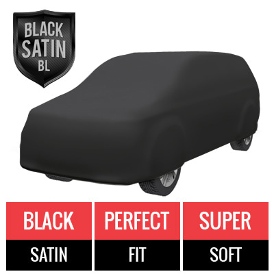 Black Satin BL - Black Car Cover for Toyota Sienna 2009 Van